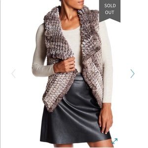 Bagatelle knitted faux fur vest